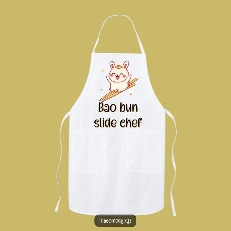 Funny Bao Bun Slide Apron: Cook with Playful Spirit