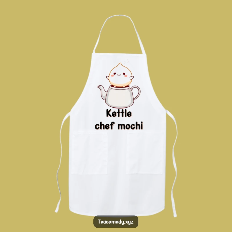 Funny Mochi Bounce Apron: Cook with Cheerful Energy