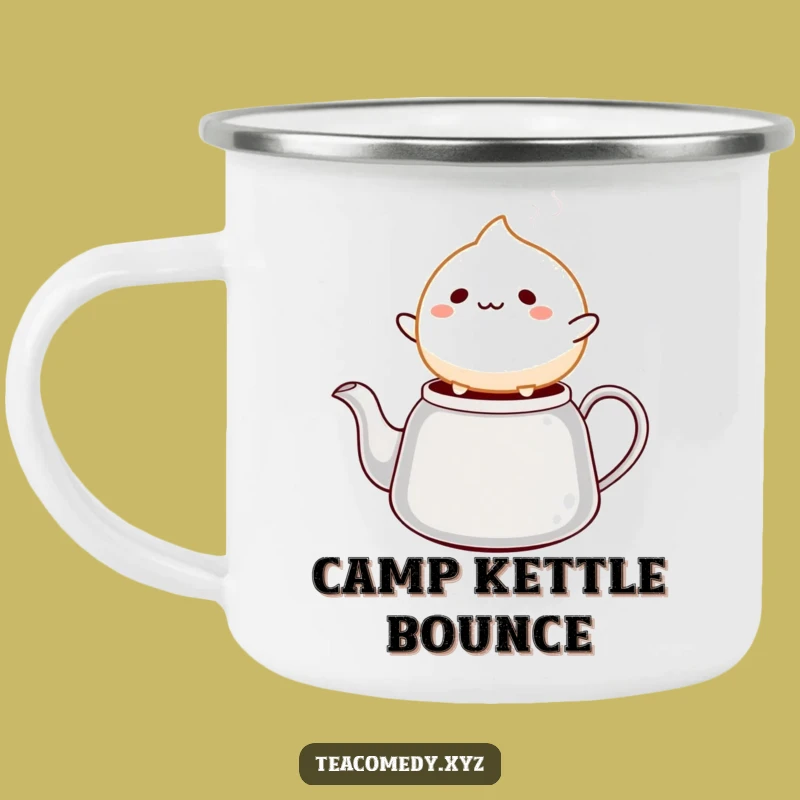 Funny Mochi Bounce Camping Mug: Cheerful Adventures Start Here