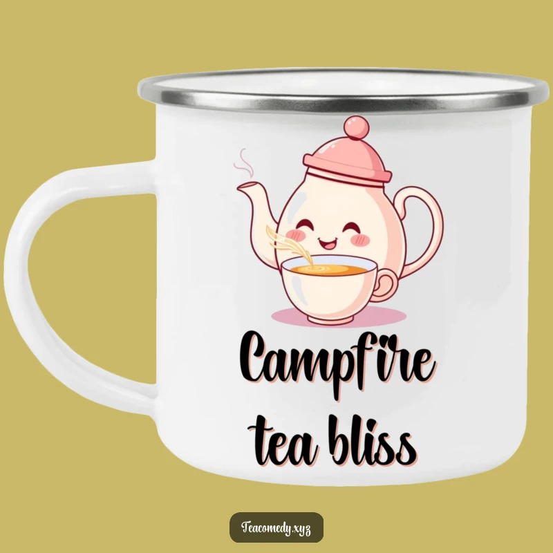 Funny Teapot Camp Mug: Hilarious On-the-Go Tea Companion