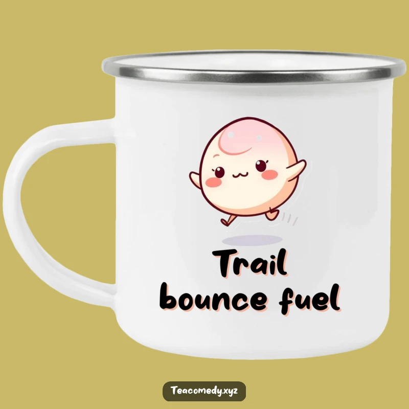 Durable Funny Mochi Camping Mug: Playful Bouncing Character for Outdoor Fun