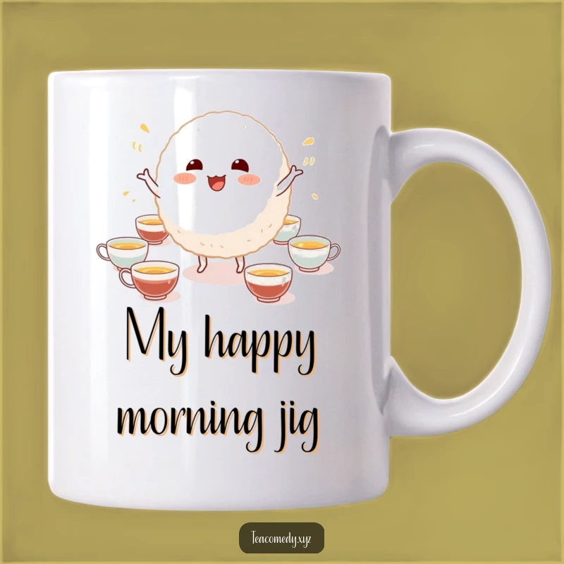 Funny Dancing Rice Ball Mug: A Hilarious Gift for Tea Lovers