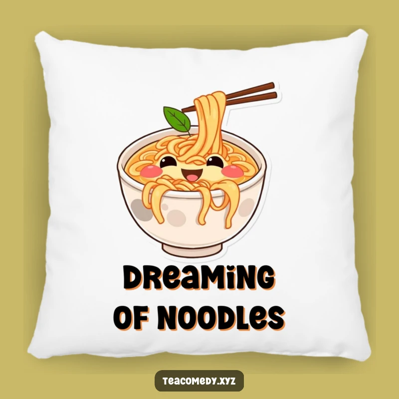 Funny Ramen Pillow - Bouncing Bowl Cushion, Hilarious Foodie Comfort Gift