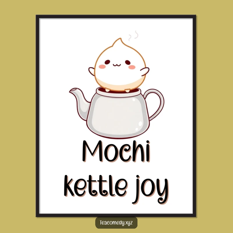 Funny Mochi Bounce Digital Art: Instant Cheer for Your Walls
