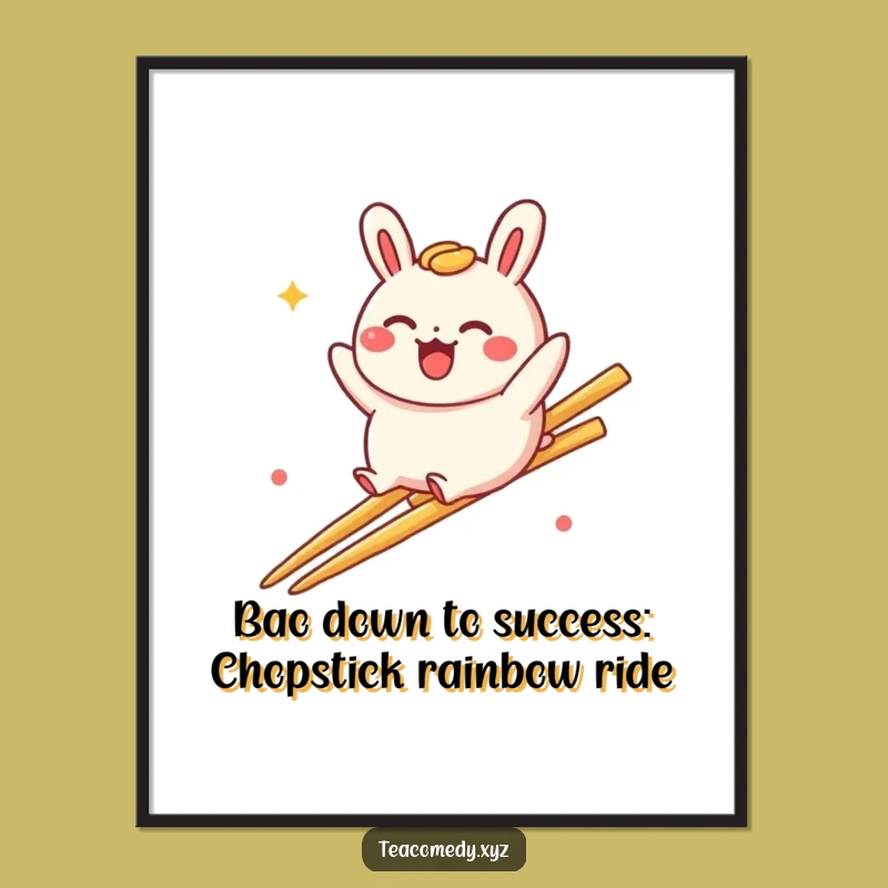 Funny Free Printable Bao Bun Rainbow Art: Downloadable Whimsical Decor