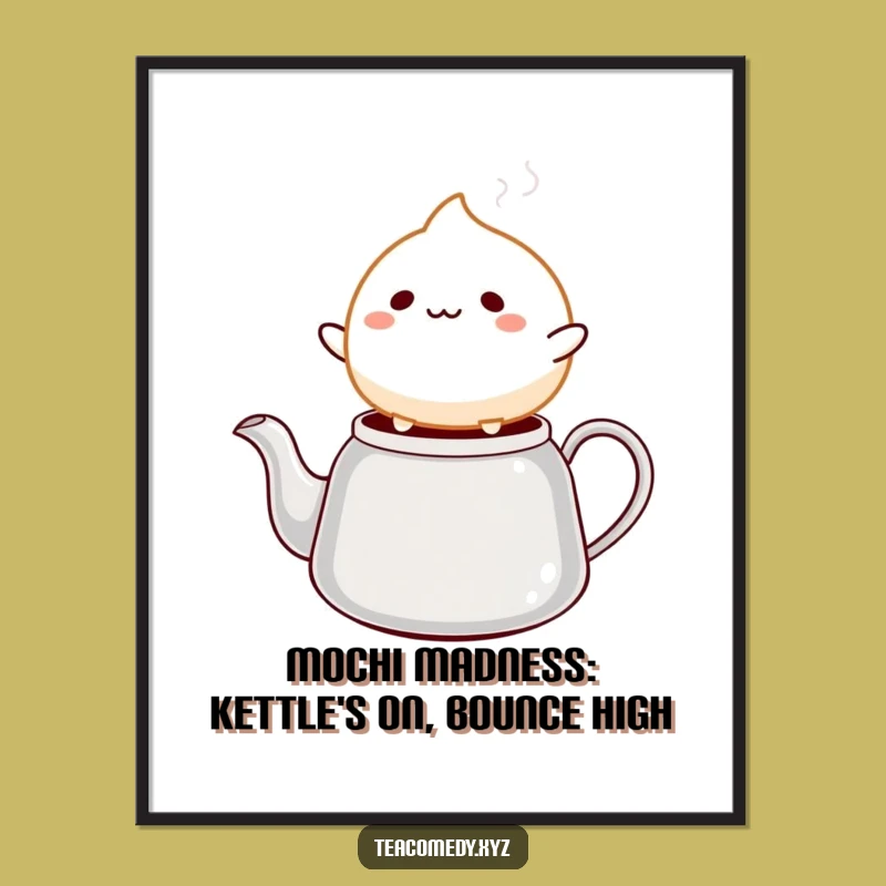 Funny Free Printable Mochi Bounce Wall Art: Downloadable Cheerful Decor
