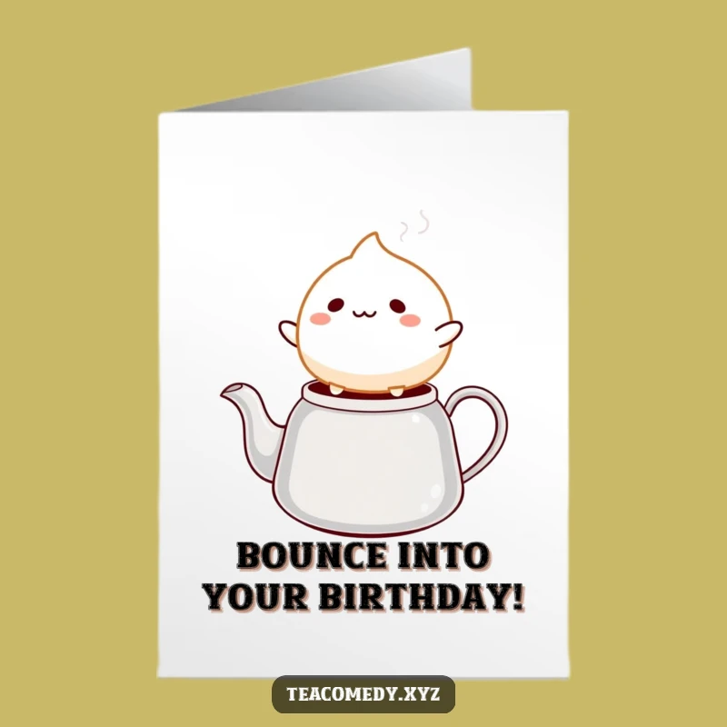 Free Printable Birthday Card: Bouncy Mochi Fun Downloadable Gift