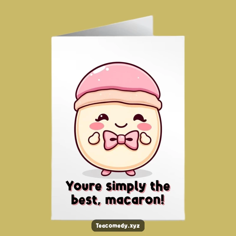 Free Printable Congrats Card: Bowtie Macaron Bows - Celebrate with Downloadable Elegance!