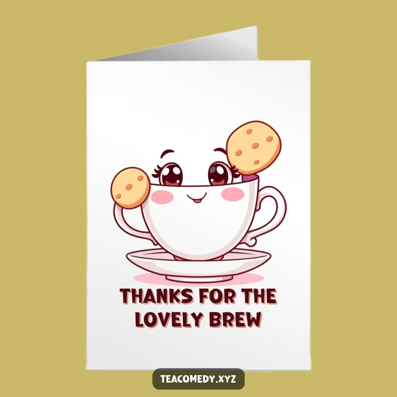 Free Printable Thank You Card: Teacup Biscuit - Sweet Thanks with Downloadable Art!