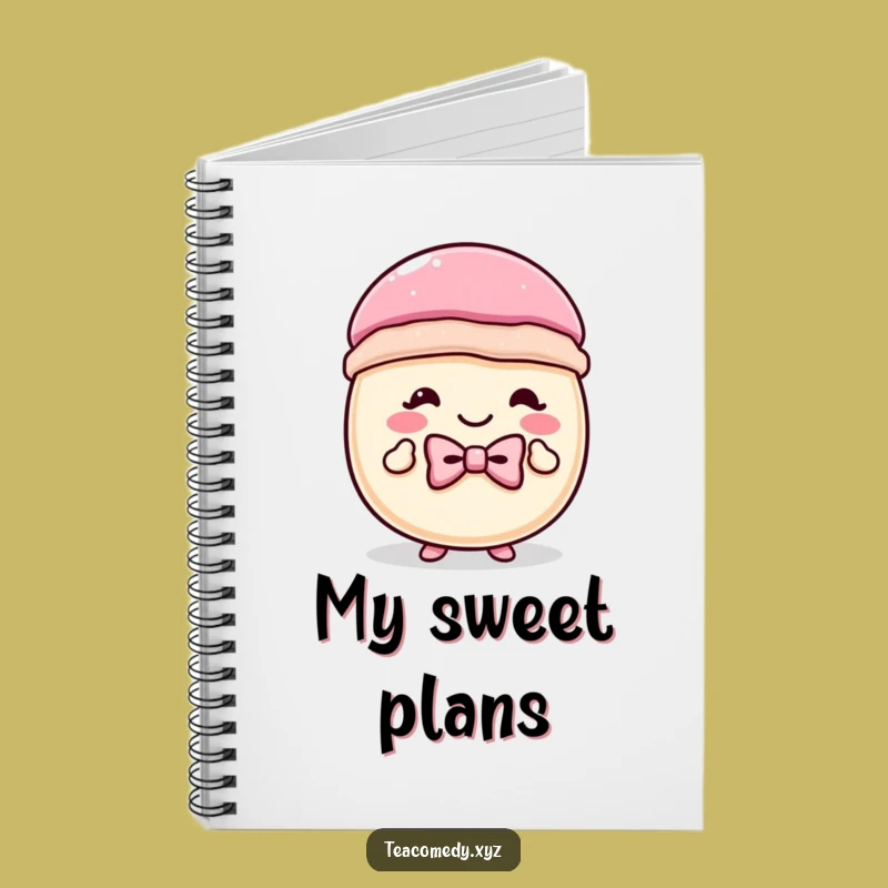 Funny Macaron Bowtie Curtsey Notebook: Jot Down Sweets, Hilarious Journal