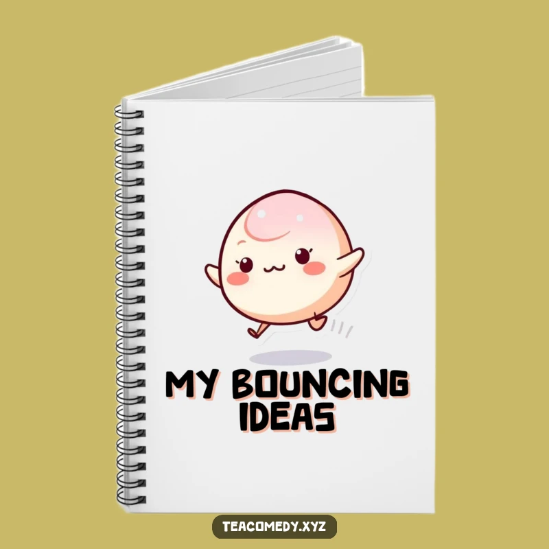 Funny Mochi Notebook: Playful Bouncing Character Journal for Creative Ideas