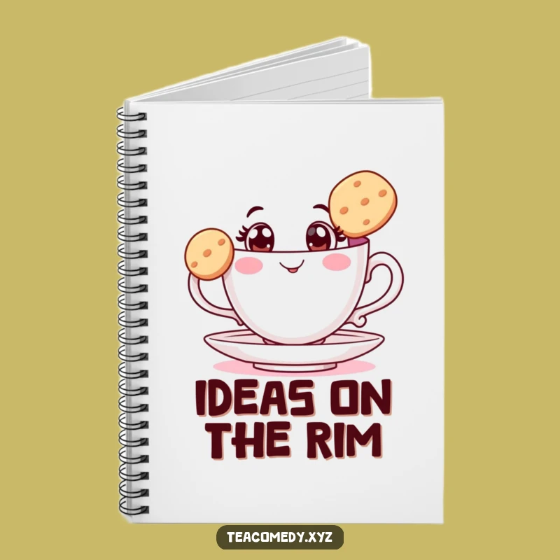 Funny Teacup Biscuit Balance Notebook: Jot Down Ideas, Hilarious Creative Journal