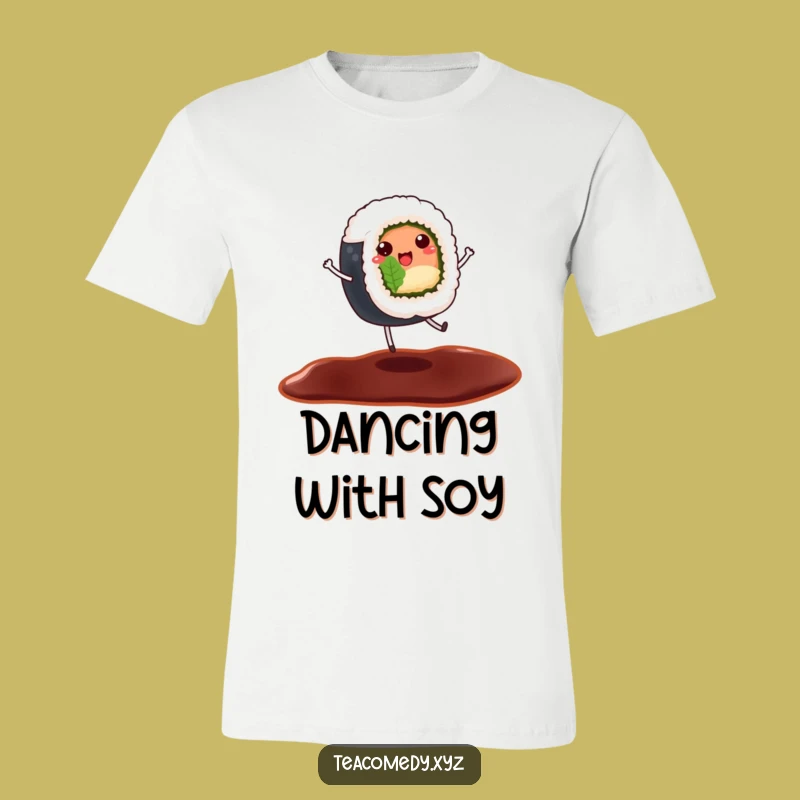 Funny Sushi Shirt - Dancing Roll Tee, Hilarious Foodie Apparel Gift