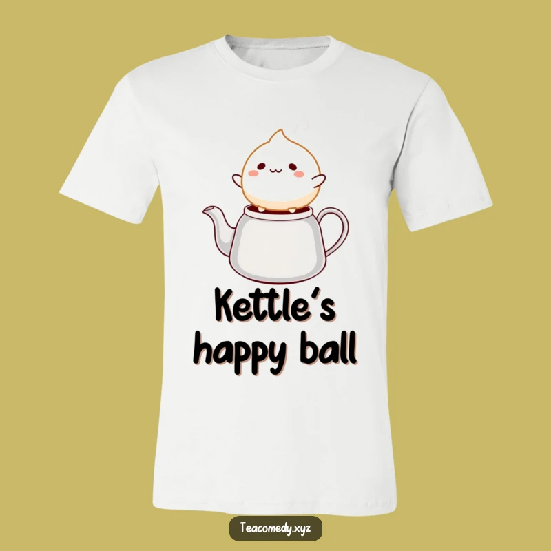 Funny Mochi Bounce T-Shirt: Cheerful Dumpling Apparel